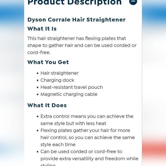 Dyson Corrale Straightener- Nickel/Copper - Picture 11 of 14